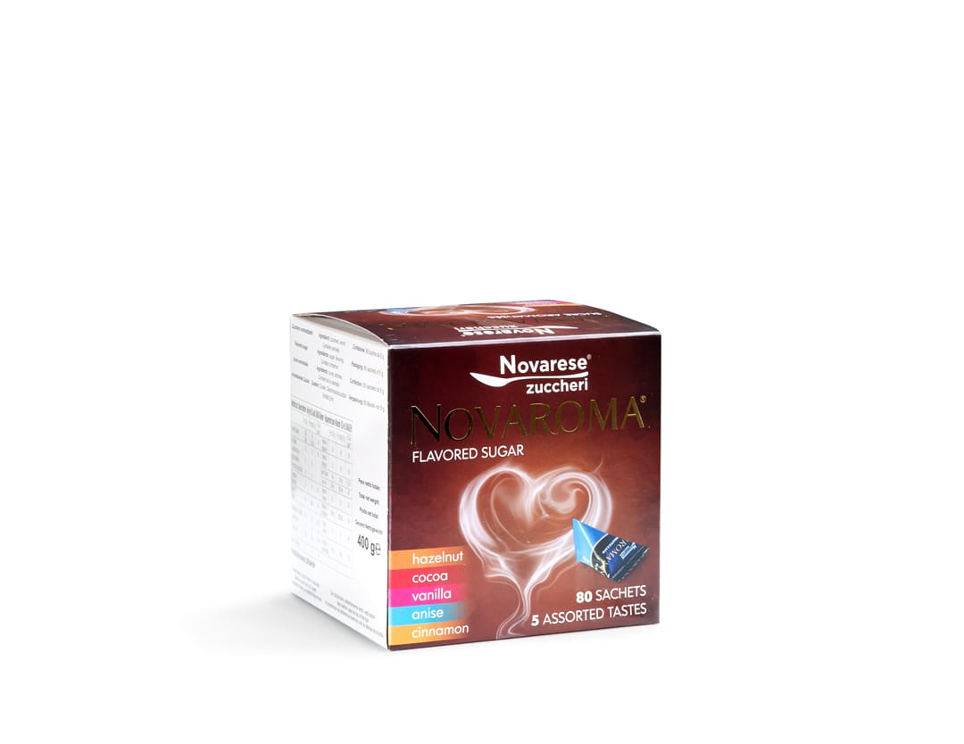 Cubotto Novaroma Zucchero Aromatizzato - 80 pezzi